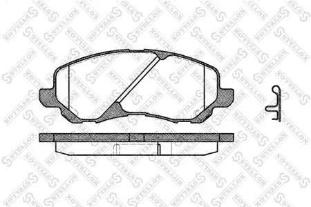 Комплект тормозных колодок дискового тормоза STELLOX 815 002B-SX